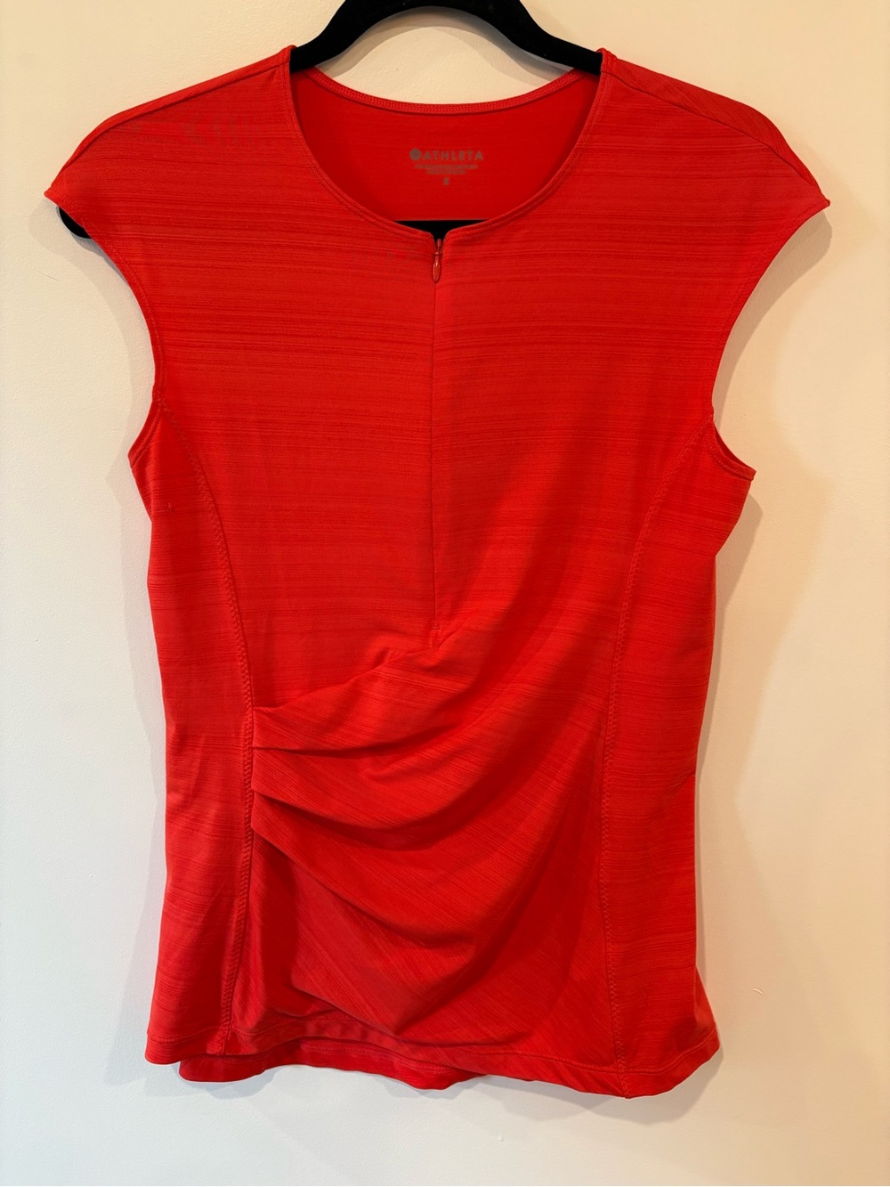 Athleta Bright Orange Pacifica Wrap Front Tank